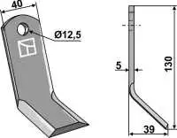 Y-Messer 130x40mm